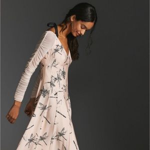 Anthropologie Dragonfly Maxi Dress, Size 2 (Worn Once)